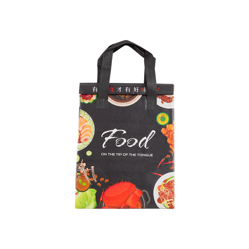 RPET无纺布外卖食品防水自封保温袋