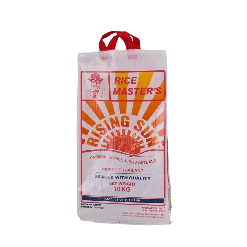 10kg手提式BOPP覆膜彩印塑料编织袋